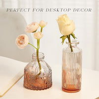 Amber Glass Bud Vases (Set of 20)