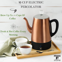 Copper Coffee Percolator (Set of 5)