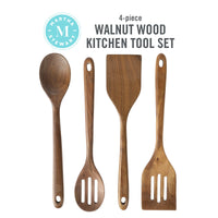 Walnut Wooden Utensils (Set of 4)