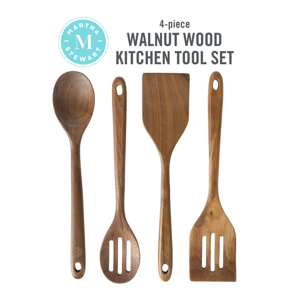 Walnut Wooden Utensils (Set of 4)
