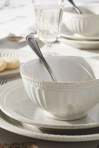 White Dinnerware Set