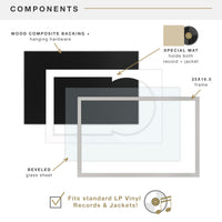 Gray Record Album Frame