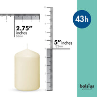 Ivory Pillar Candles (Set of 12)