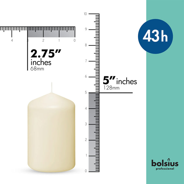 Ivory Pillar Candles (Set of 12)