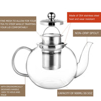 Clear Glass Tea Kettle