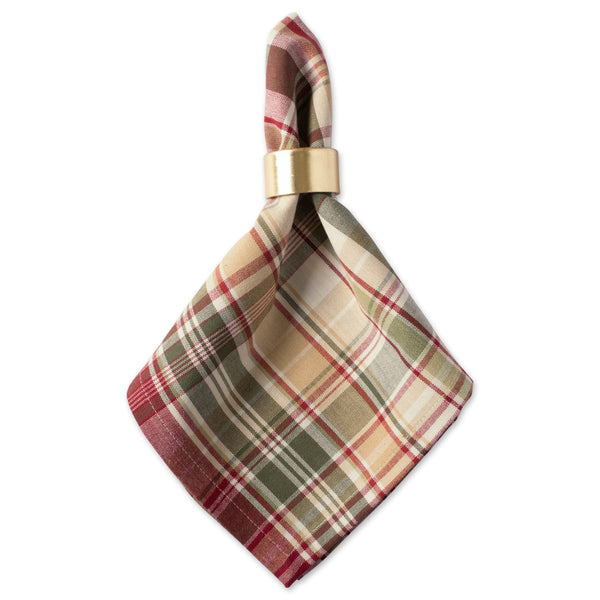 Give Thanks Plaid Napkins (Set of 6)