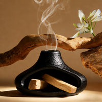 Black Ceramic Palo Santo Holder