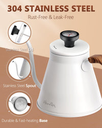 White Gooseneck Kettle