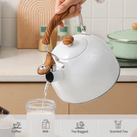 White Whistling Tea Kettle