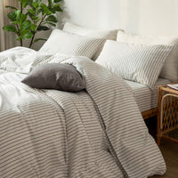 Striped Cotton Pillowcases (Set of 2)