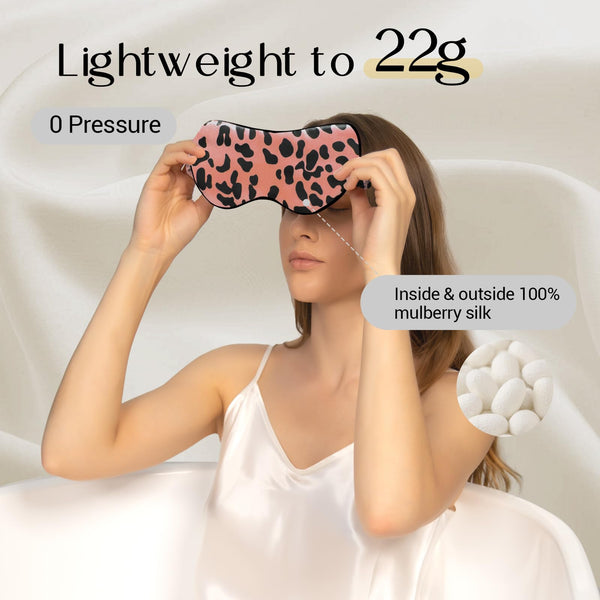 Leopard Silk Sleep Mask