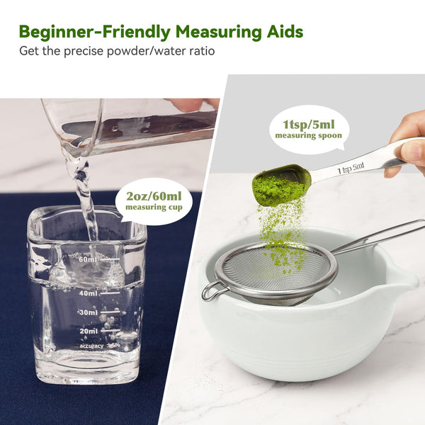 Gray Matcha Whisk Set (Set of 10)
