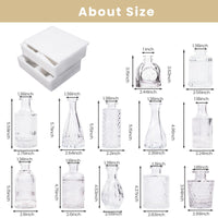 Clear Glass Bud Vases (Set of 12)
