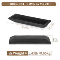 Black Wood Decorative Bowl