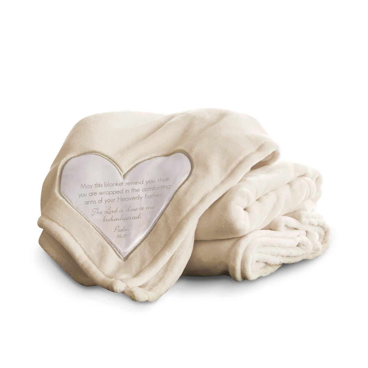 Beige Plush Throw Blanket