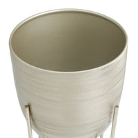 Silver Metal Planter (Set of 2)