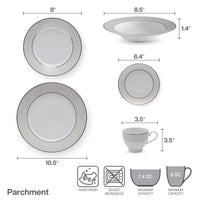 Parchment Porcelain Dinnerware