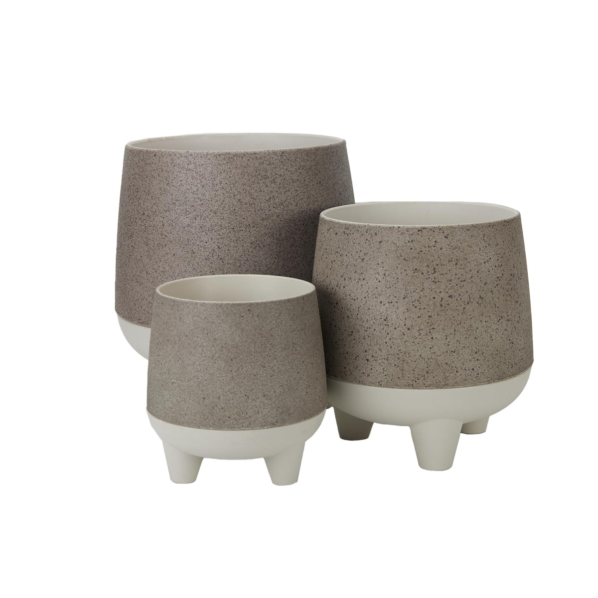 Greige Self-Watering Planter (Set of 3)