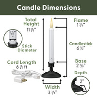 Bronze Electric Window Candles (Set of 2)
