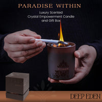 Forest Mahogany Crystal Candle (Set of 3)