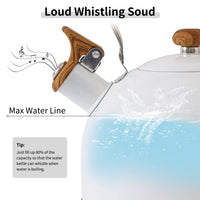 White Whistling Tea Kettle