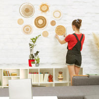 Woven Wall Baskets (Set of 9)