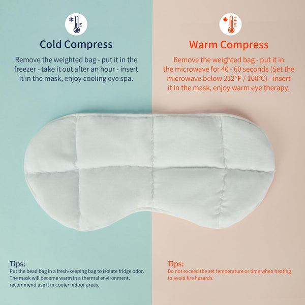 Black Weighted Sleep Mask