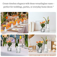 Assorted Clear Bud Vases (Set of 64)