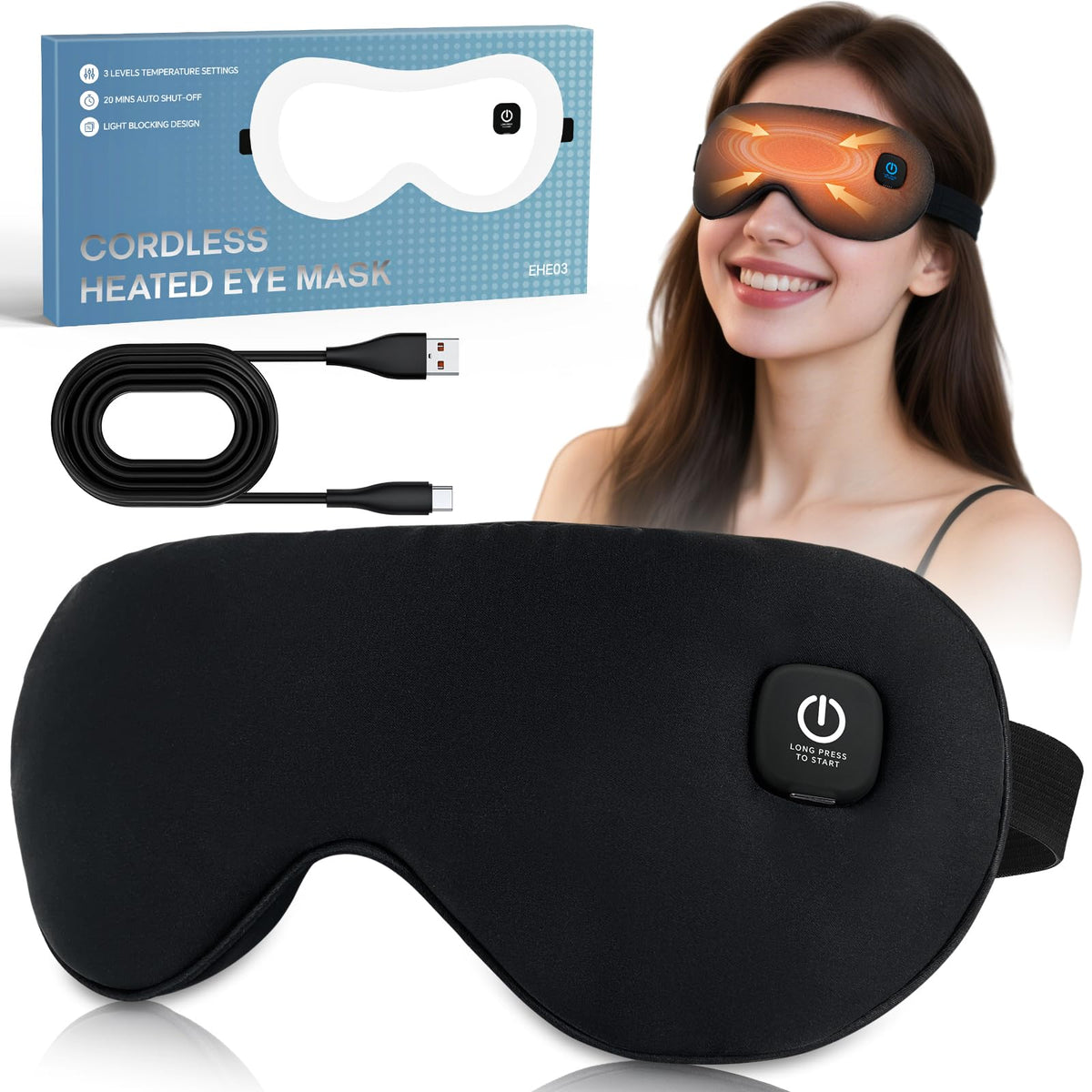 Cordless Heated Eye Mask