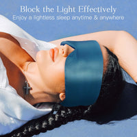 Cooling Black Silk Eye Mask