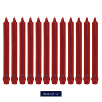 Red Taper Candles (Set of 12)