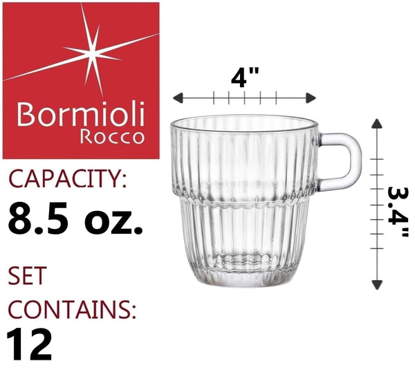 Clear Stackable Glasses (Set of 12)
