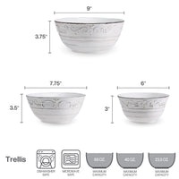 White Serving Bowls (Set of 3)