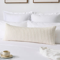 Cream Faux Fur Lumbar Cover