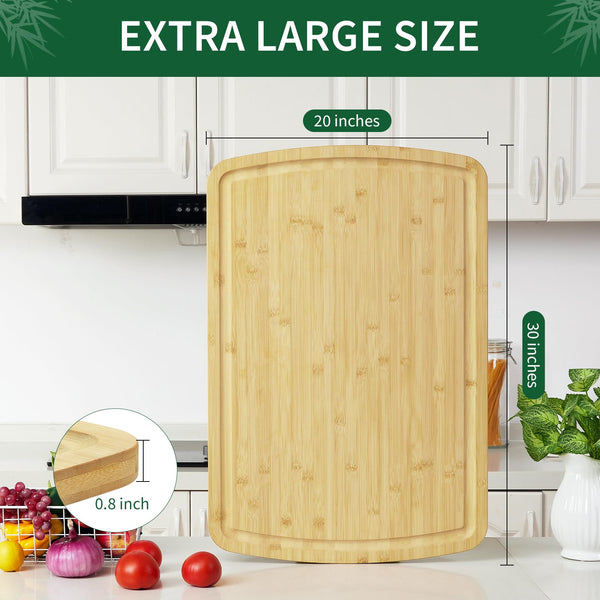 Bamboo Butcher Block Board Natural