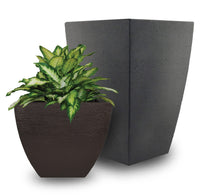 Espresso Square Planter