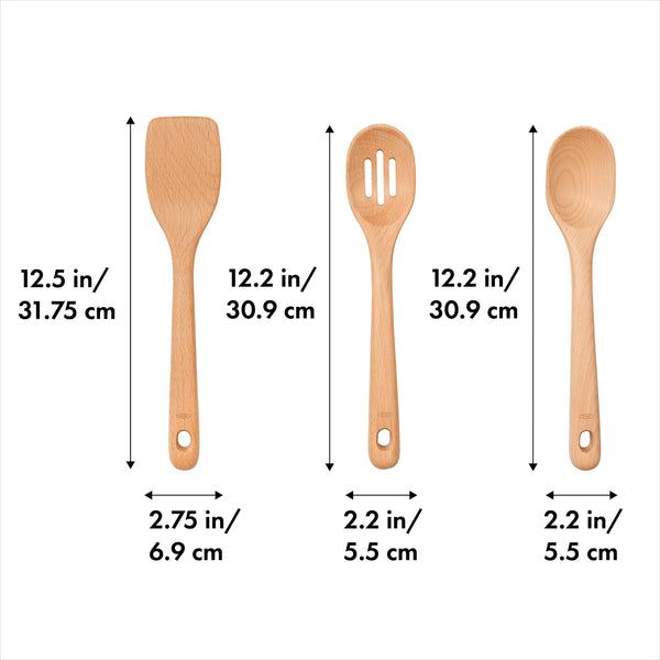 Wooden Cooking Utensils (Set of 3)