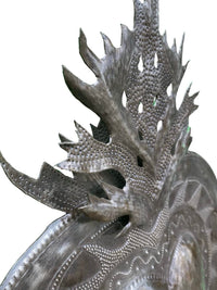 Flaming Heart Metal Wall Art