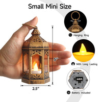Bronze Mini LED Lanterns (Set of 12)