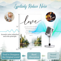 Faith Hope Love Wall Panels (Set of 6)