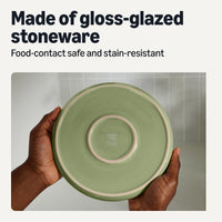 Olive Stoneware Dinnerware (Set of 12)
