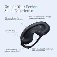 Black Ice Silk Sleep Mask