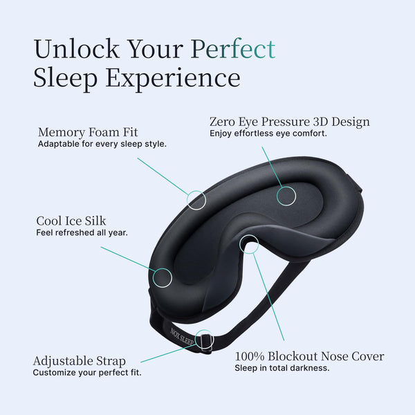 Black Ice Silk Sleep Mask