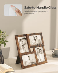 Rustic Brown Picture Frames (Set of 4)