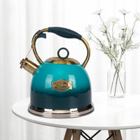 Blue Whistling Tea Kettle