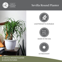 Black Self-Watering Planter (Set of 2)