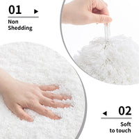 White Plush Bath Mat