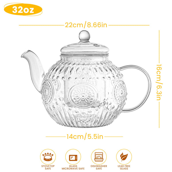 Vintage Glass Teapot