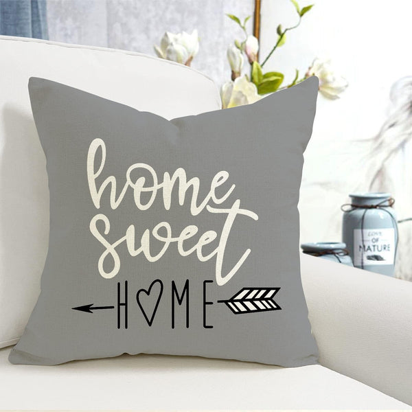 Gray Geometric Pillow Cover (Set of 4)