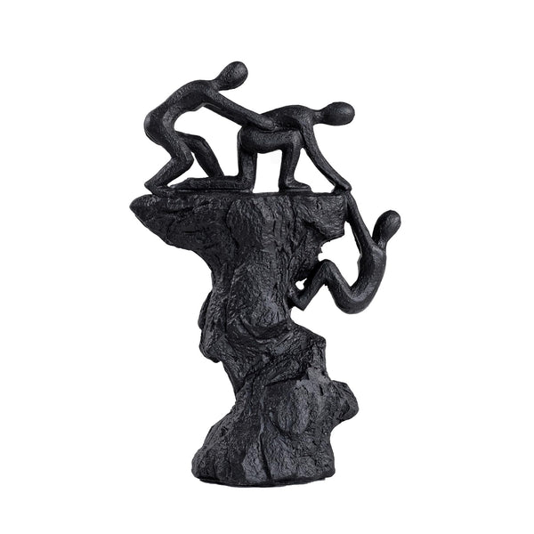 Black Climbing Sculpture